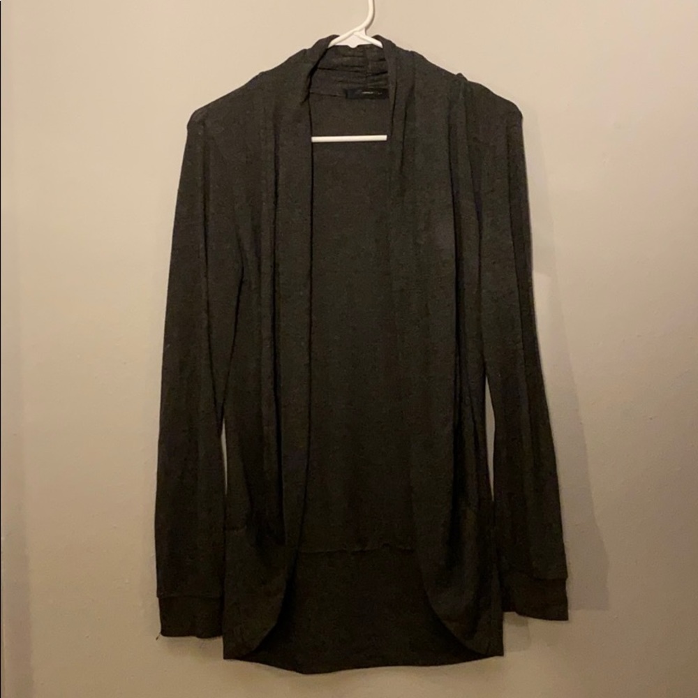 Forever 21 Gray Open Sweater